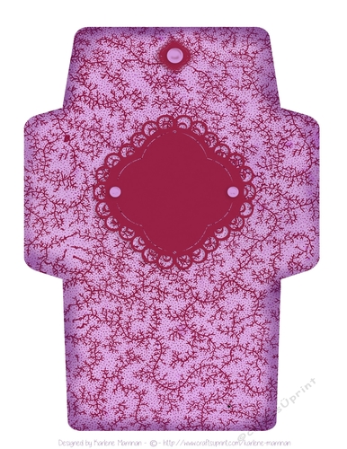 Old World Pocket, Envelope or Wallet for Gift Cards, Vouchers or Money - Pink