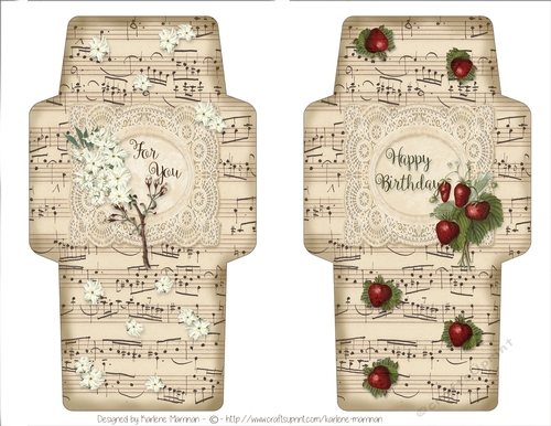Duo Set of Vintage Wallets, Pockets, Gift Voucher or Money Envelopes - Set 1