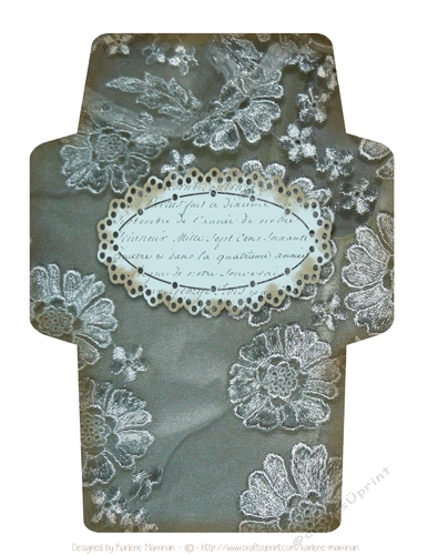 Vintage Lace Wallet, Pocket or Envelope for Money or Gift Vouchers