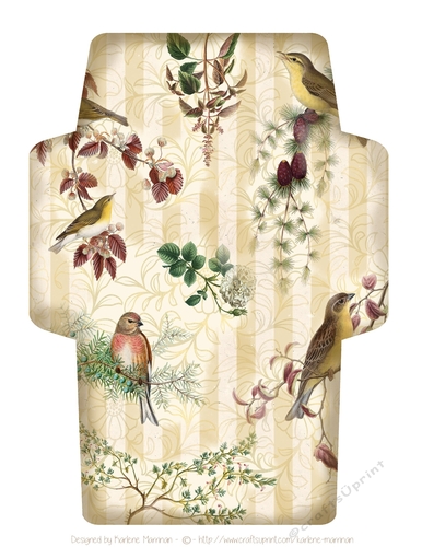 Vintage Birds Wallet, Pocket or Envelope for Money or Gift Vouchers