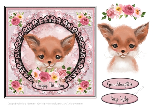 Cutest Animals - Card Topper Series - Felicity Fox