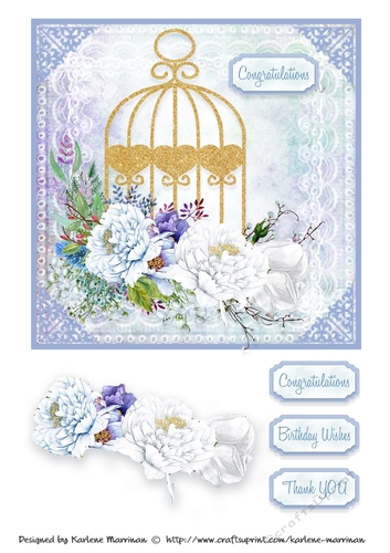 Lace & Grace Card Topper - Design 3