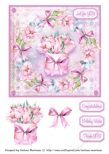 Lace & Grace Card Topper - Design 4