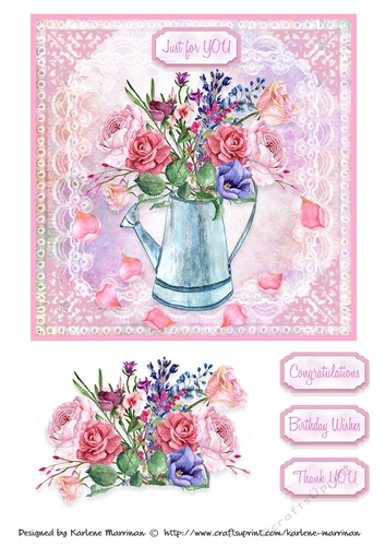 Lace & Grace Card Topper - Design 8
