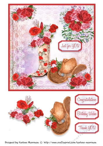 Lace & Grace Card Topper - Design 10