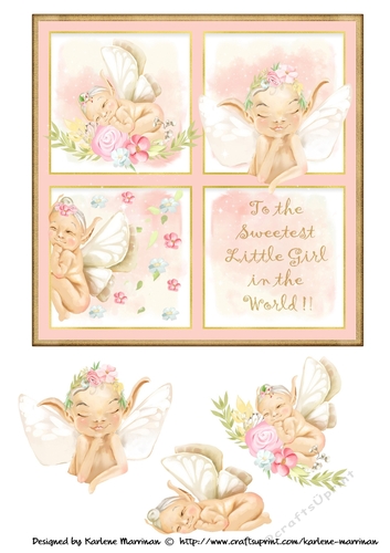Trio of Fairies Card Topper