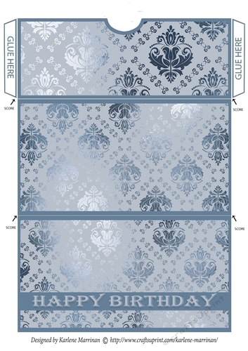 Elegant Metallic Sheen Gift/Voucher/Money Wallet/Pocket/Envelope - Design 2