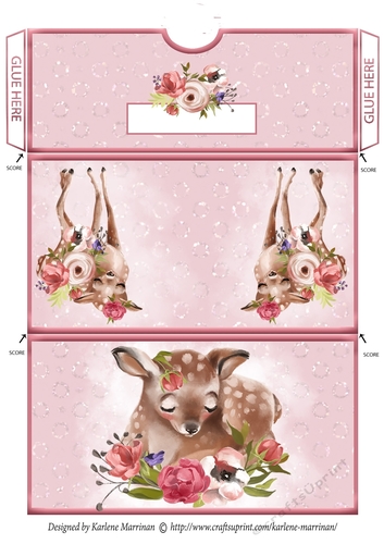 Deer in Spring Gift/Voucher/Money Wallet/Pocket/Envelope