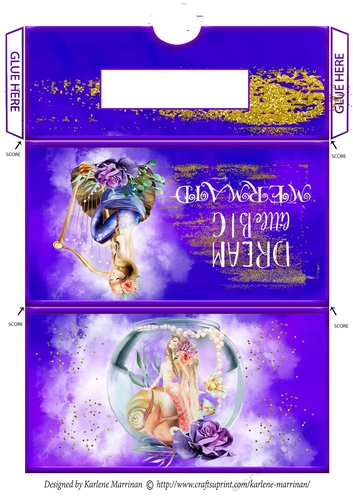 Mystical Mermaid Gift/Voucher/Money Wallet/Pocket/Envelope