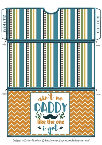Fathers Day Gift/Voucher/Money Wallet/Pocket/Envelope Design 1
