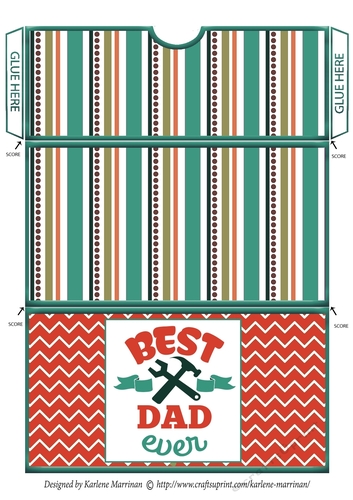 Fathers Day Gift/Voucher/Money Wallet/Pocket/Envelope Design 2