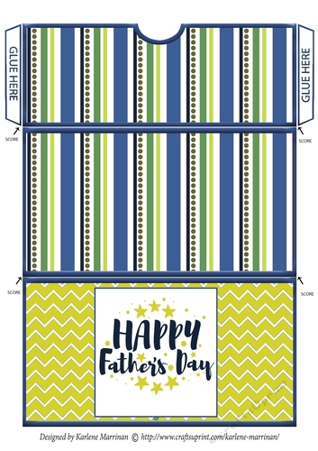 Fathers Day Gift/Voucher/Money Wallet/Pocket/Envelope Design 3