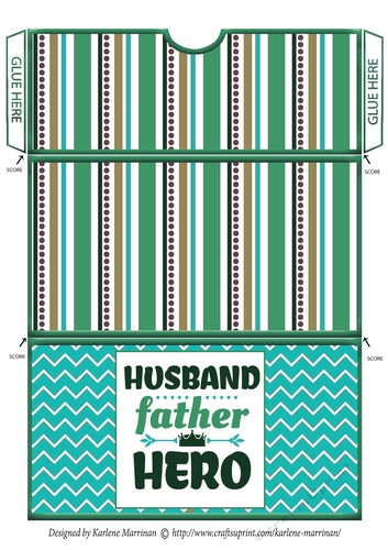 Fathers Day Gift/Voucher/Money Wallet/Pocket/Envelope Design 4