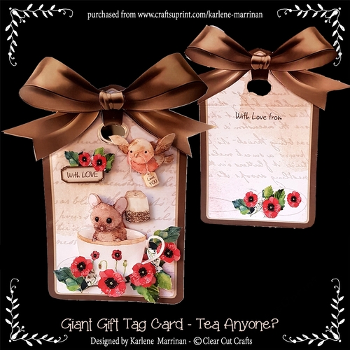 Giant Gift Tag Card - Tea Anyone?
