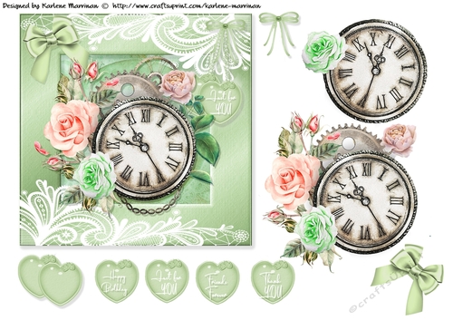 Time Stands Still Card Topper