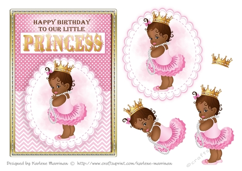 Fairy Baby Girl Princess Card Topper