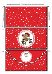 Holly Christmas Money/Voucher Pocket Wallet