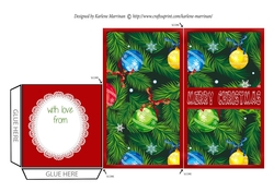 Christmas Deco Money/Voucher Pocket Wallet