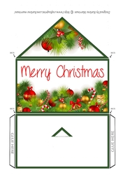 Christmas Decorations Money/Voucher Wallet, Pocket, Envelope
