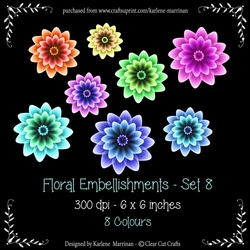 Digital Flower Pack 8