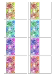 Spring Leaves - Sheet 2 - Note/Tag Cards