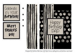 Chic Male Black & Cream Card
