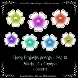 Digital Flower Pack 16