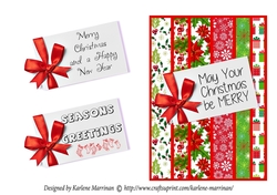 Mixed Panel Chrismas Topper