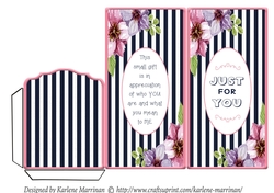Floral Just for You Money/Voucher/Gift - Wallet/Pocket/Envelope