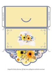 Autumn Floral Gift Voucher Pocket/Money Wallet