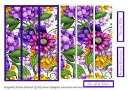Spring Trio Card Topper - Purple