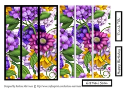 Spring Trio Card Topper - Black