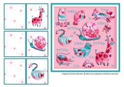 Animal Heaven Card Topper PLUS 3 mini gift cards