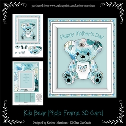 Kiki Bear Photo Frame Card