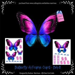 Butterfly Shaped A Frame Card - BA8
