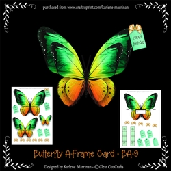 Butterfly Shaped A Frame Card - BA9