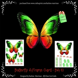Butterfly Shaped A Frame Card - BA10