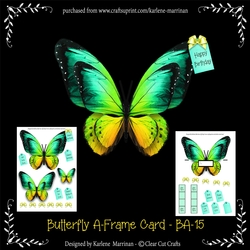 Butterfly Shaped A Frame Card - BA15