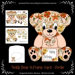 Jordi - A Frame Teddy Bear Card