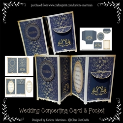 Wedding Pocket Concertina Card