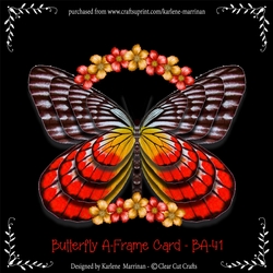 Butterfly Shaped A-Frame Card - 41