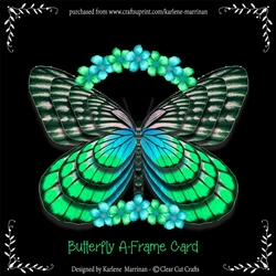Butterfly Shaped A-Frame Card - 45