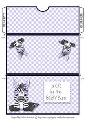 Gift for Baby Bank Money/Voucher Pocket/Wallet Envelope