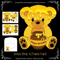 Honey Bear A-Frame Card
