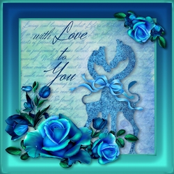Kissing Giraffes Love Card