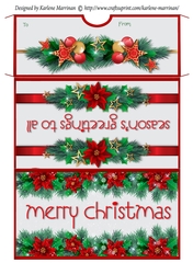 Christmas Elegance Gift/Money Wallet/Pocket/Envelope