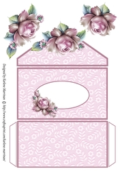 A Simple Rose Money/Voucher Wallet/Pocket/Envelope - Dusty Pink