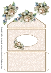 A Simple Rose Money/Voucher Wallet/Pocket/Envelope - Brown