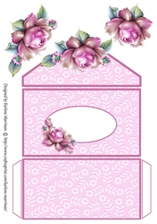 A Simple Rose Money/Voucher Wallet/Pocket/Envelope - Pink