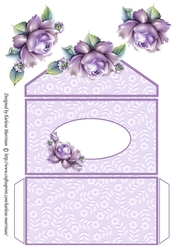 A Simple Rose Money/Voucher Wallet/Pocket/Envelope - Mauve